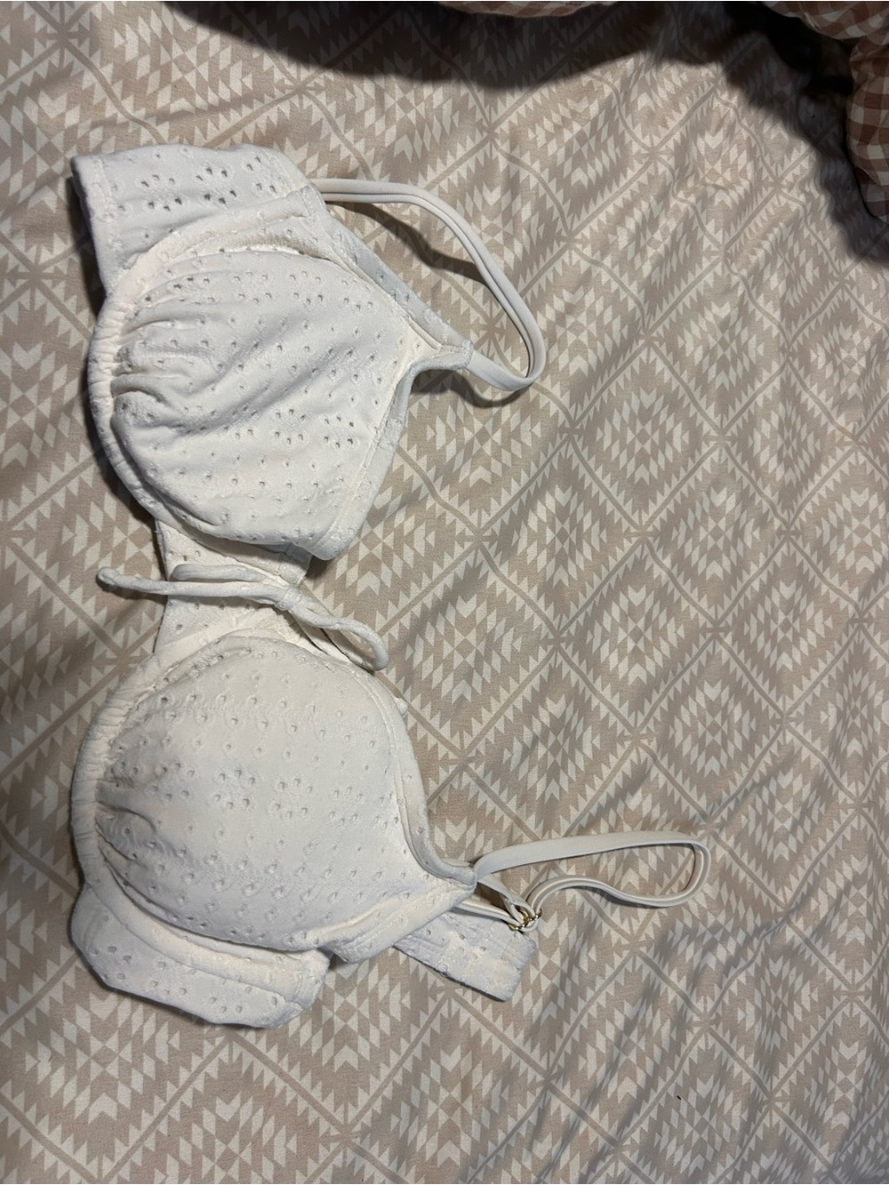 Target White Eyelet Push-Up Bikini Top